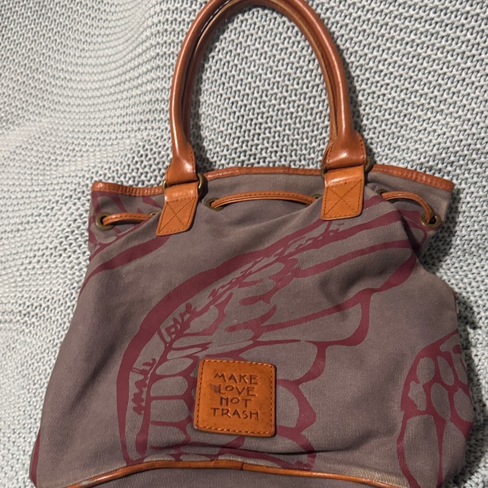 Brown and Tan Tote Bag
